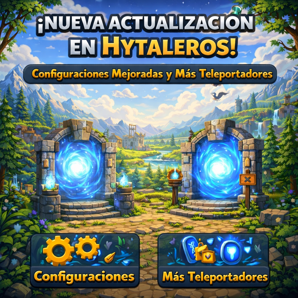 Nueva Actualización en Hytaleros: Configuraciones Mejoradas y Más Teleportadores